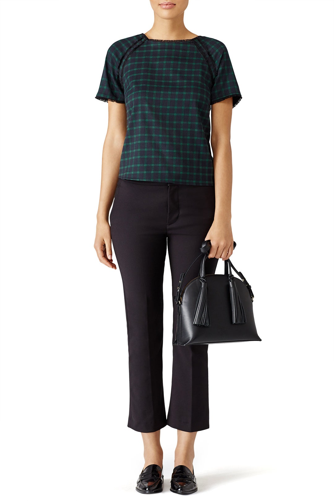 Green Plaid Top by Greylin 0