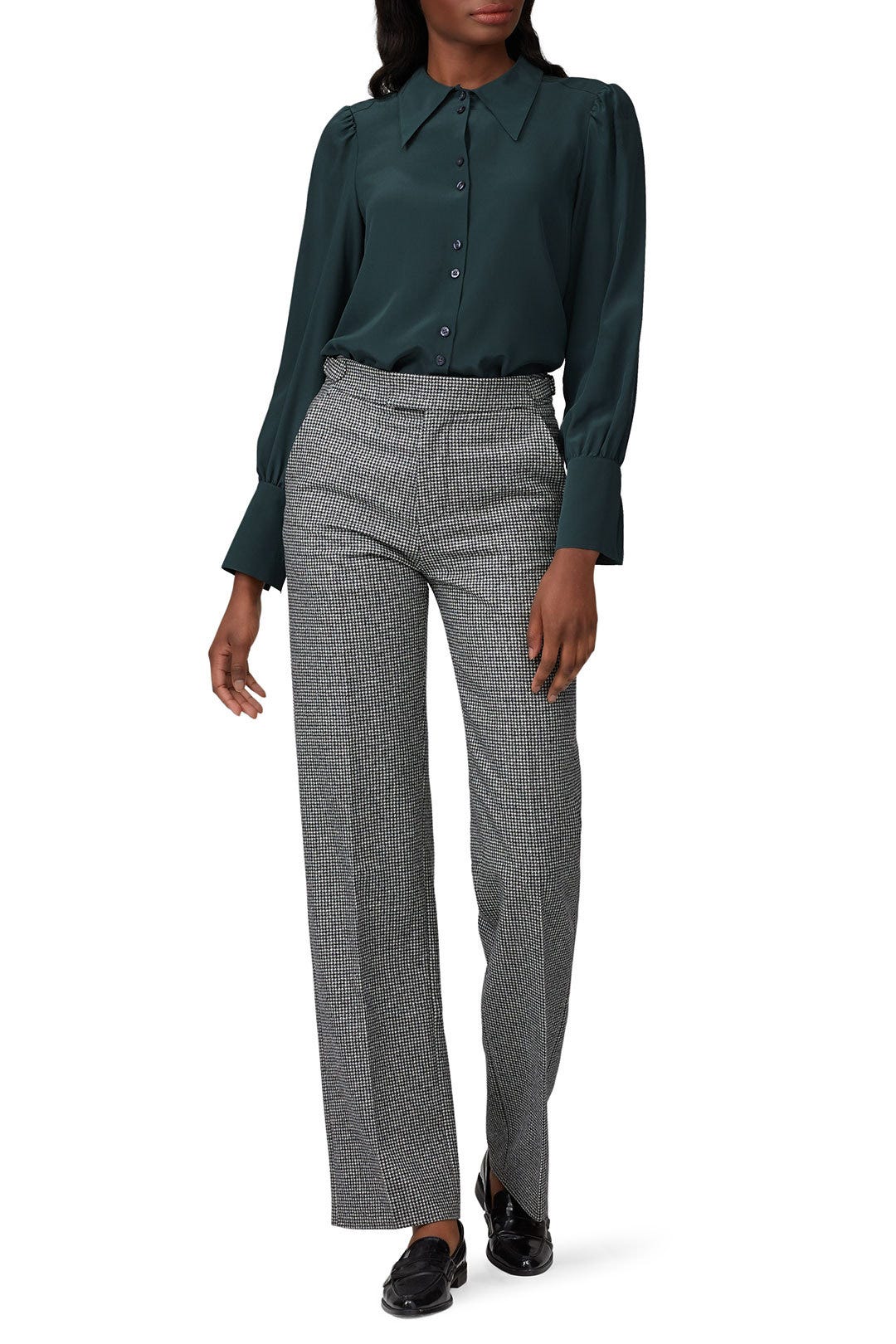 Silk Point Collar Blouse by kate spade new york 0