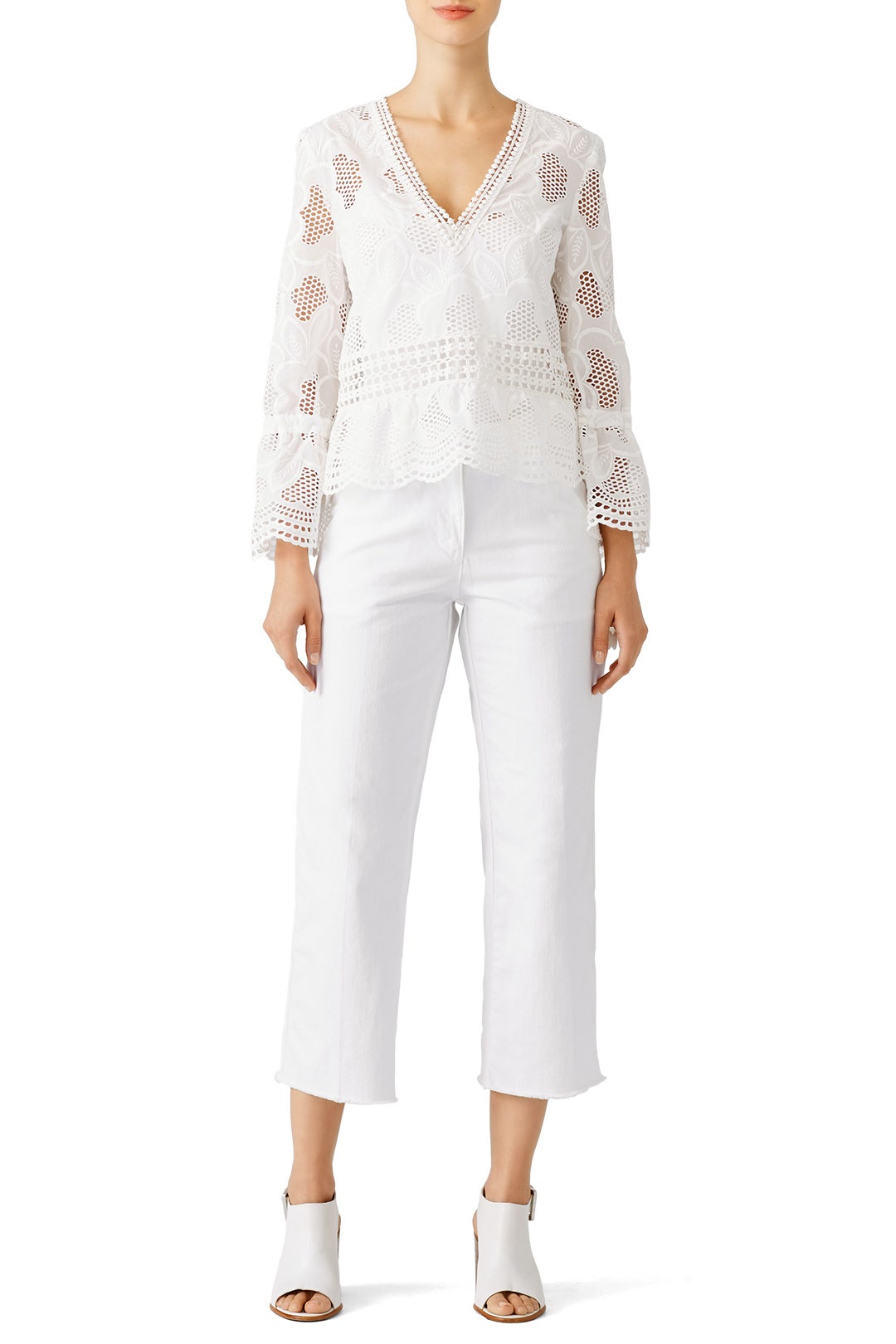 White Pollen Lace Top by Nicholas 0