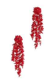 Beaded Cascade Earrings by Oscar de la Renta