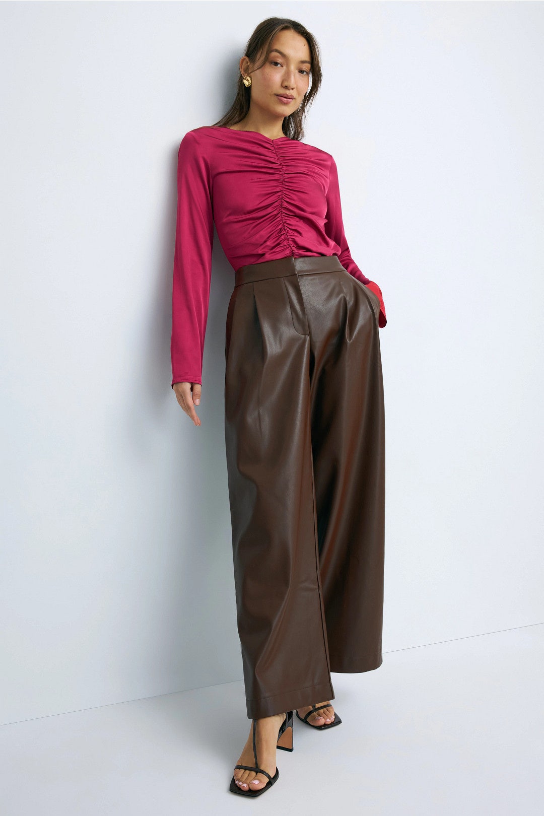 Faux Leather Trousers by Peter Som x RTR 0