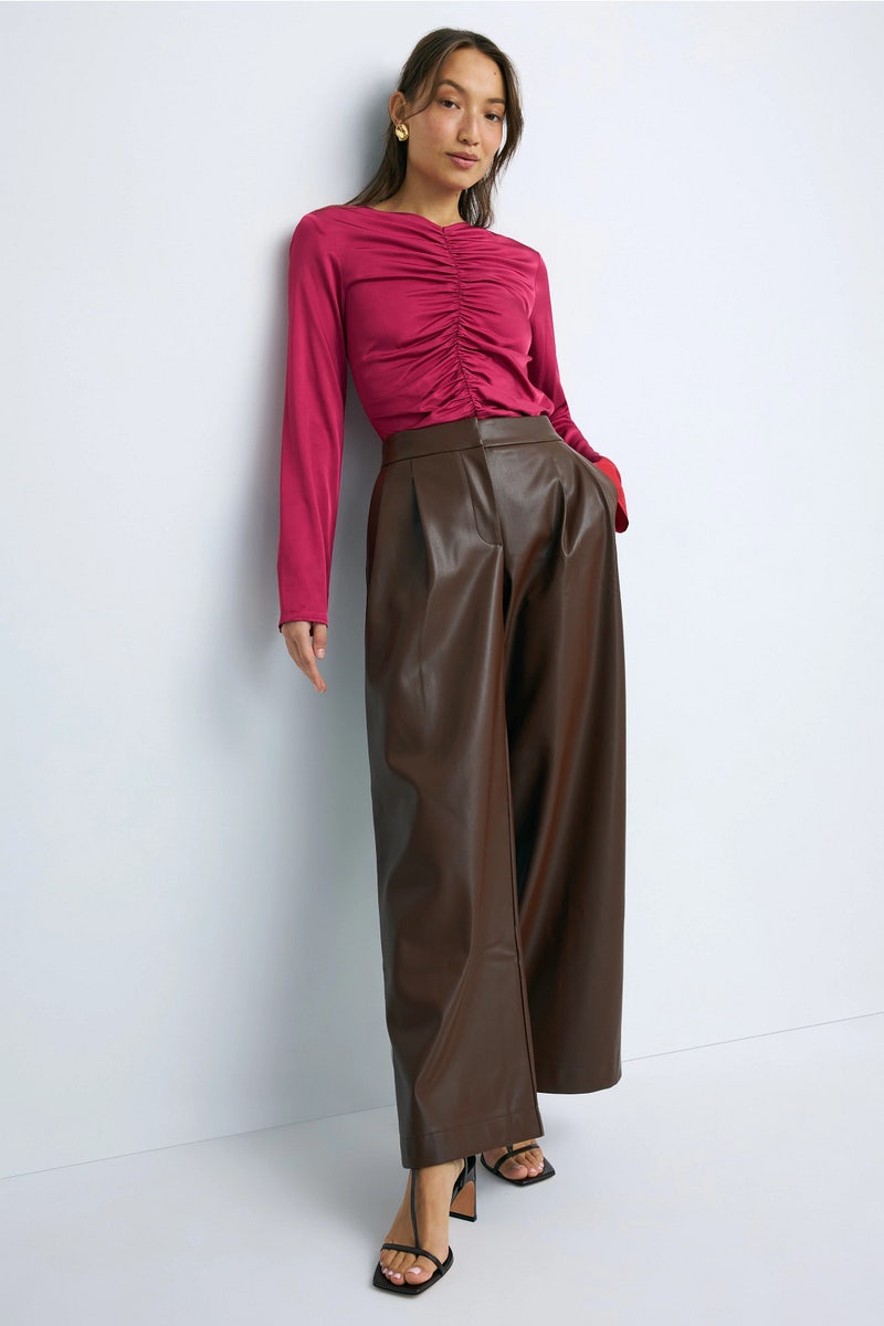 Faux Leather Trousers by Peter Som x RTR - Photo 0