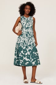 Green Floral Midi Dress by Peter Som x RTR