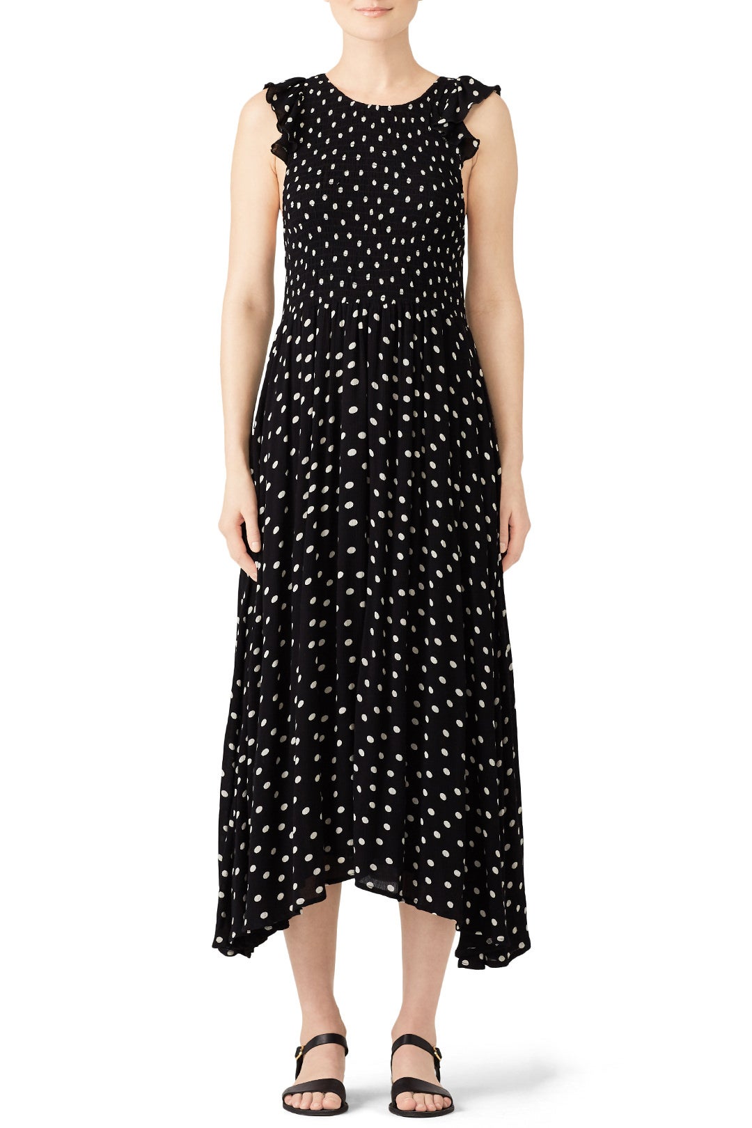 Chambray Butterflies Dot Maxi by Free People 0