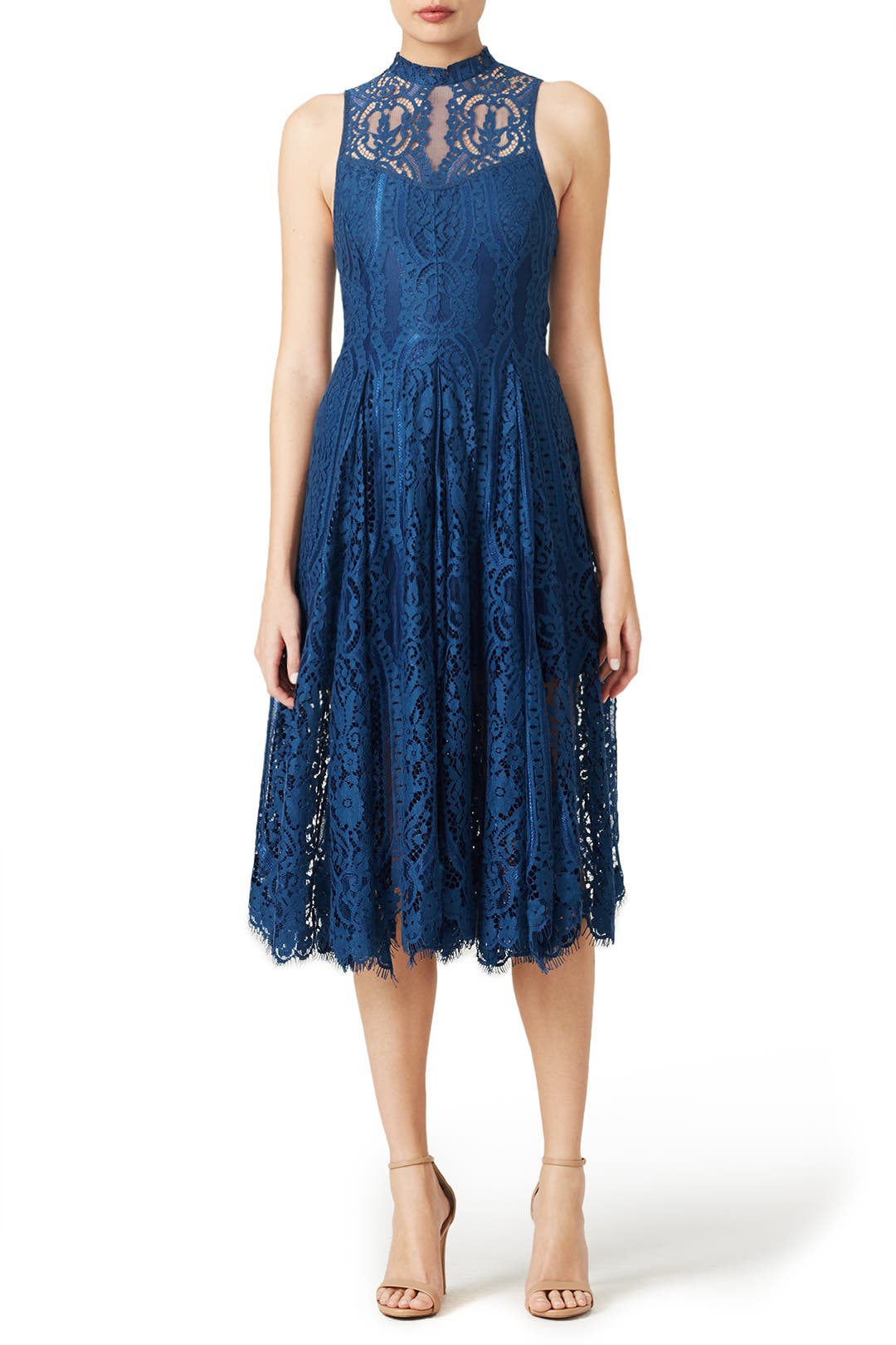 free people blue dress Wildest Dreams Mini by in Blue, Size: L neckline Mini Sapphire Angel Rays Trapeze Dress