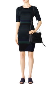 Black Striped Lucy Knit Dress by John + Jenn