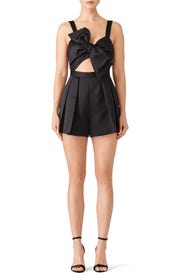 Black Fernie Romper by Jay Godfrey
