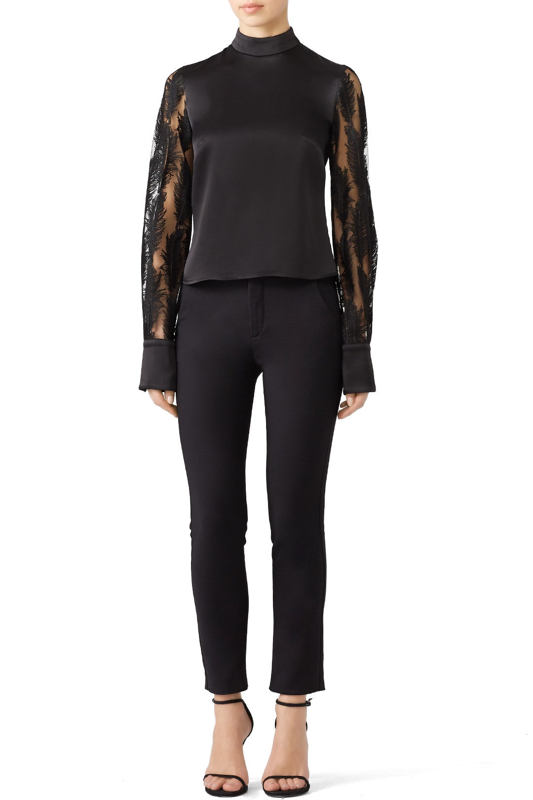 Feathers Macrame Blouse by David Koma 0