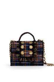 Blue Orange Tweed Petite Bag by Kooreloo