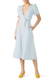Denim Faux Wrap Dress by kate spade new york