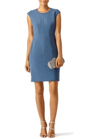 Blue Suit Sheath Dress by Rebecca Taylor NYC