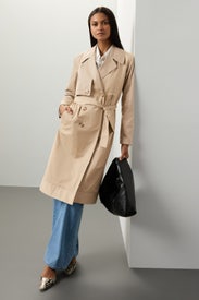 Tan Trench Coat by Samantha Sipos