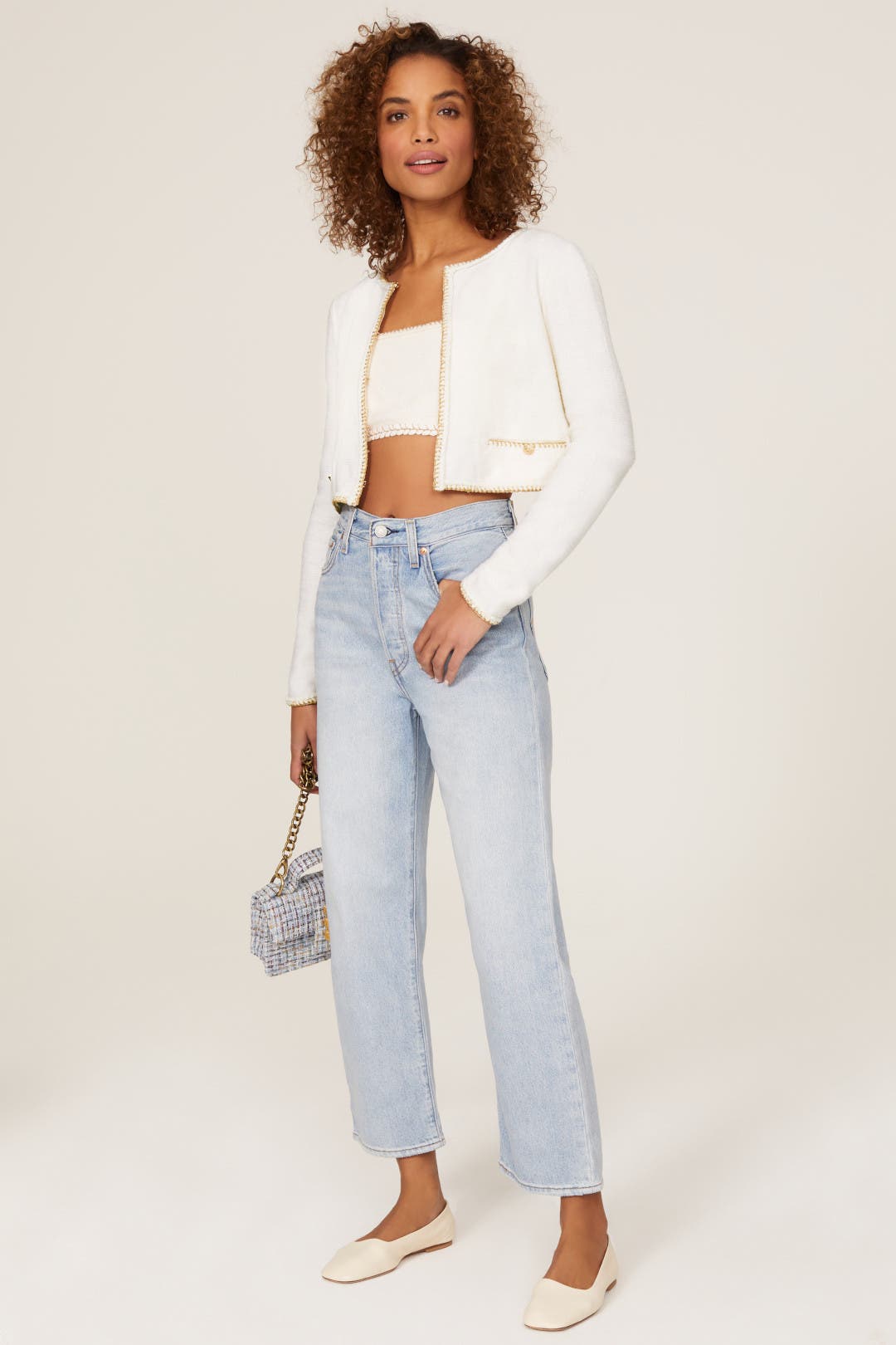 Walda Tweed Cardigan by Saylor | Rent the Runway