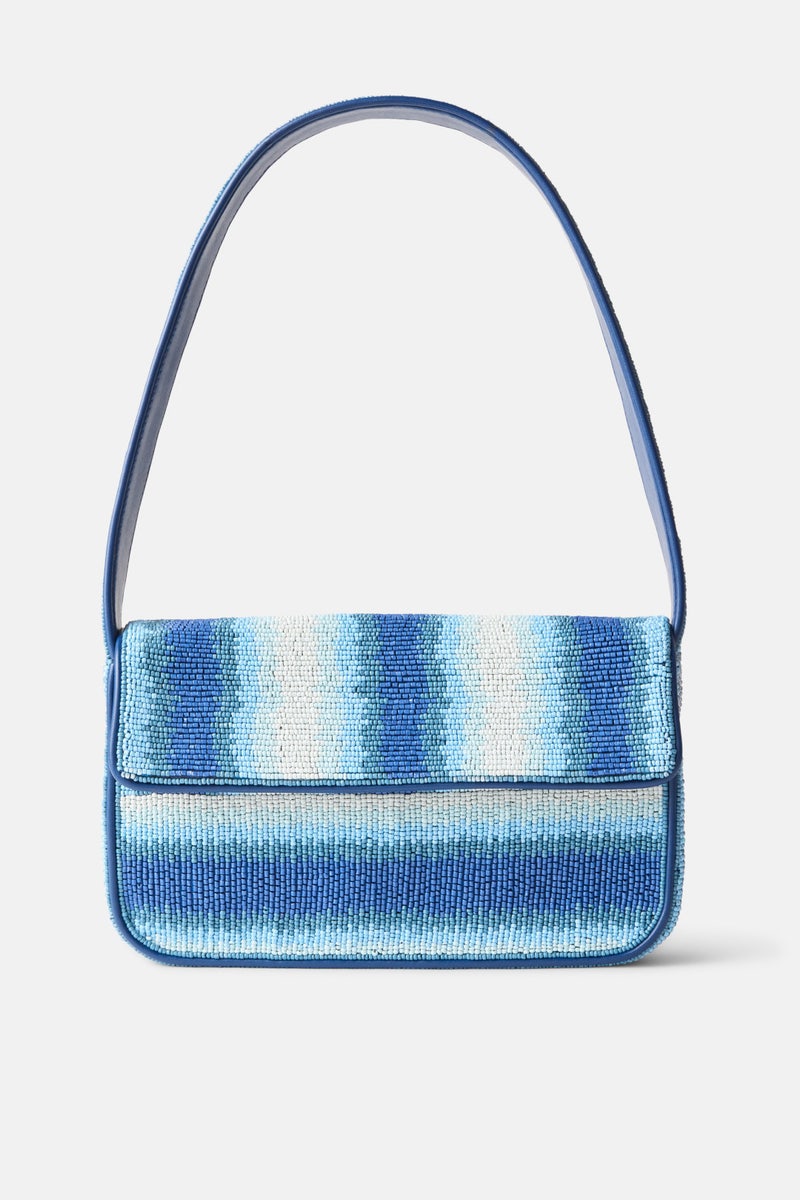 Ride The Wave Tommy Beaded Bag by Staud Accessories - Photo 0