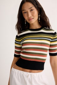 Elsie Short Sleeve Sweater by Toccin