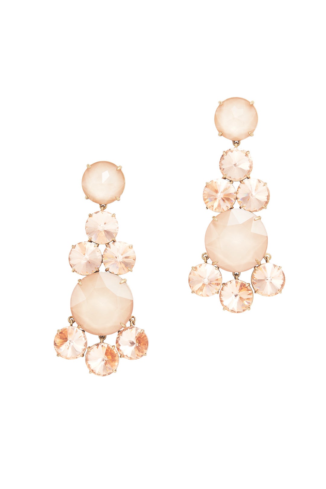 Peach Chandelier Earrings by Tory Burch Accessories