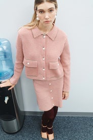 Knit Collared Jacket by Adam Lippes x RTR