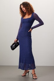 Adoni Lace Midi Dress by Bardot