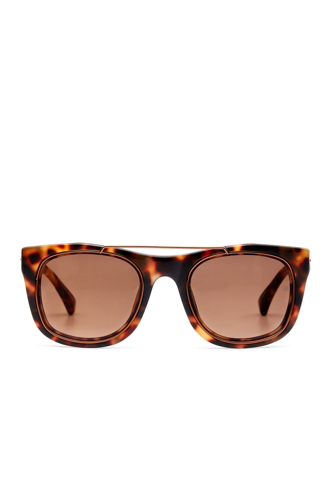Bronze Tortoise Sunglasses by Linda Farrow