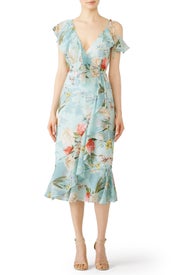 Tea Time Wrap Dress by YUMI KIM