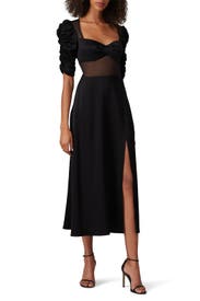 Joanna Satin Dress by Allen Schwartz