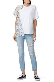 Floral Panel T-Shirt by Clu