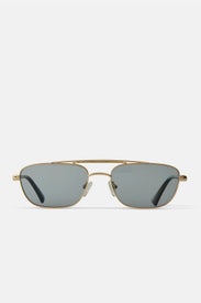 Le Mimi Gold Smoke Tint Sunglasses by Le Specs