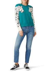 Snow Leopard Knit Sweater by MINKPINK