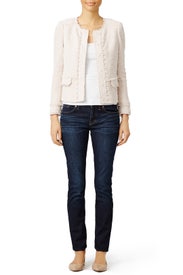 Blush Stretch Jacket by Rebecca Taylor NYC
