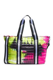 Neon Pink Tie Dye Wingman Bag by Think Royln