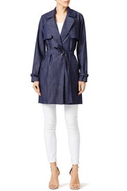 Denim Deana Trench Coat by Waverly Grey