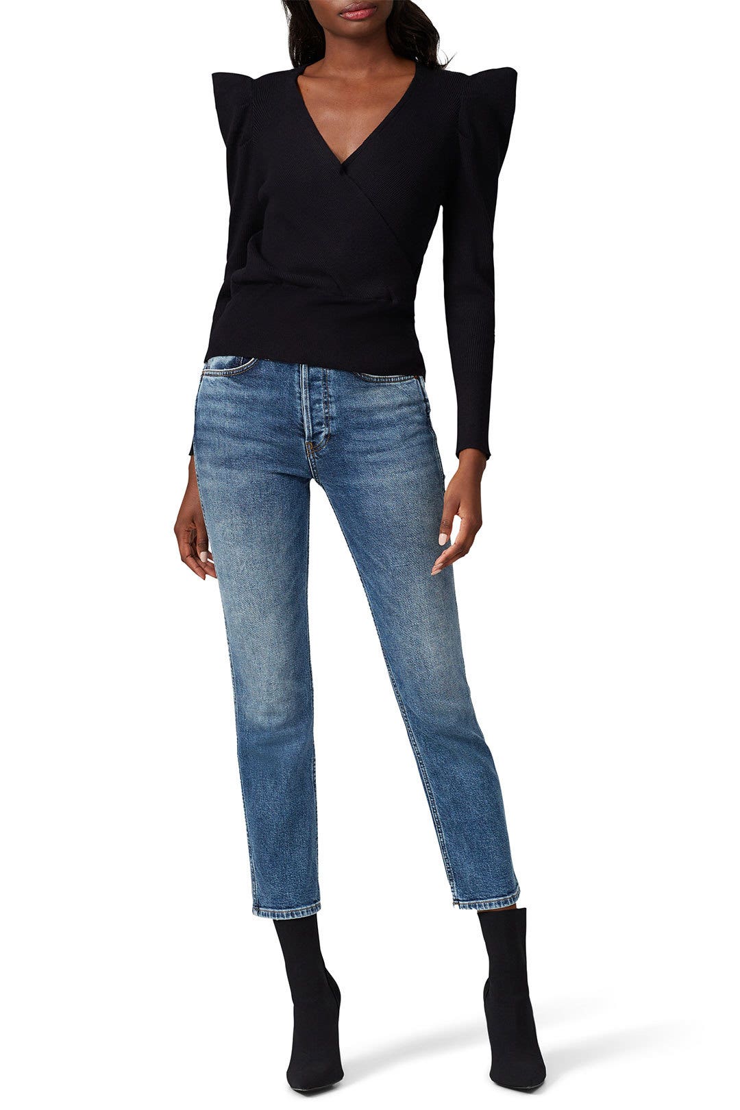 Suki Puff Shoulder Sweater by ASTR the Label 0