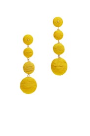 Yellow Wrap Drop Earrings by Kenneth Jay Lane