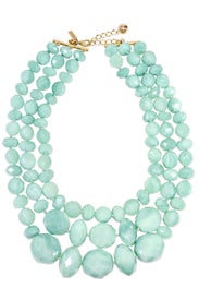 Sea Green Swirl Triple Row Necklace by kate spade new york accessories
