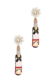 Rose Champagne Earrings by Mignonne Gavigan