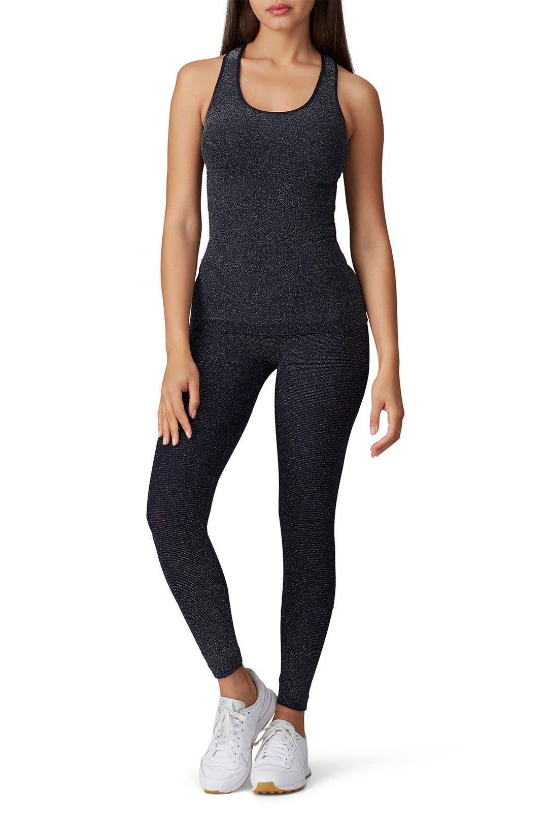 Navy Jane Glitter Leggings by Phat Buddha 0