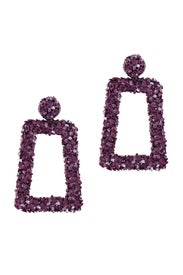 Purple Fleur Dusk Earrings by Sachin & Babi Accessories