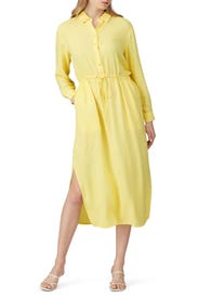 Yellow Shirt Dress by sita murt