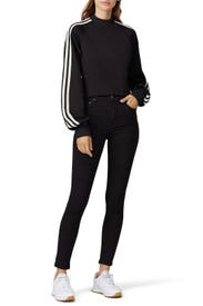 Black Side Stripe Sweatshirt by Y-3