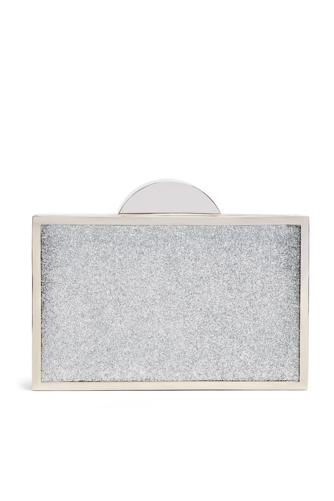 Silver Jeanine Clutch by Franchi