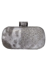 Silver Tie-Dye Pebble Clutch by HALSTON Handbags