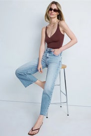 Angie Light Wash Straight Leg Jeans by Icon Denim