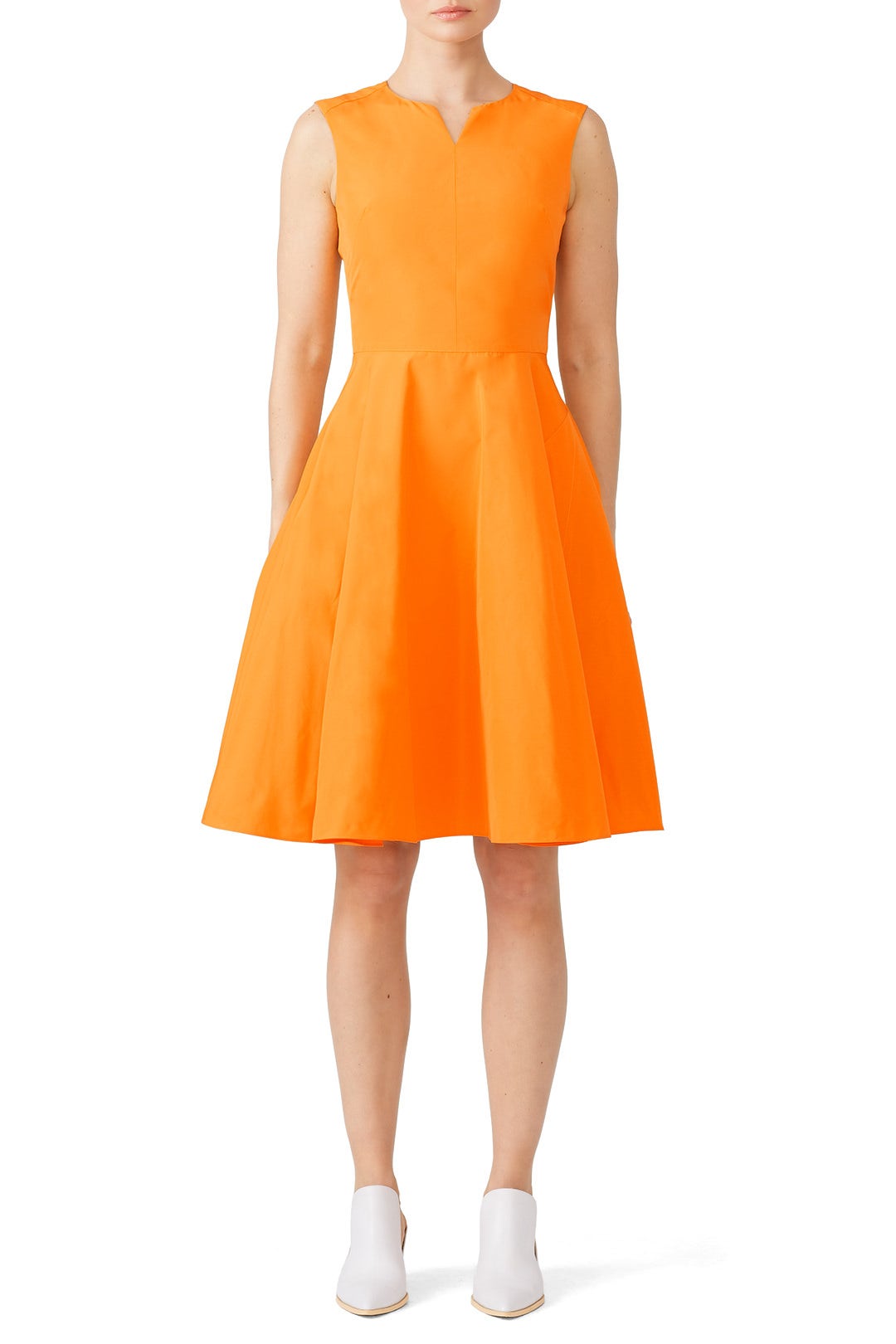 Orange Flare Dress by Jil Sander Navy 0