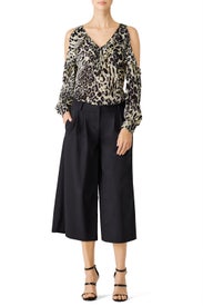 Animal Print Roland Blouse by Parker