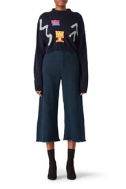 Abstract Crop Sweater by Peter Pilotto