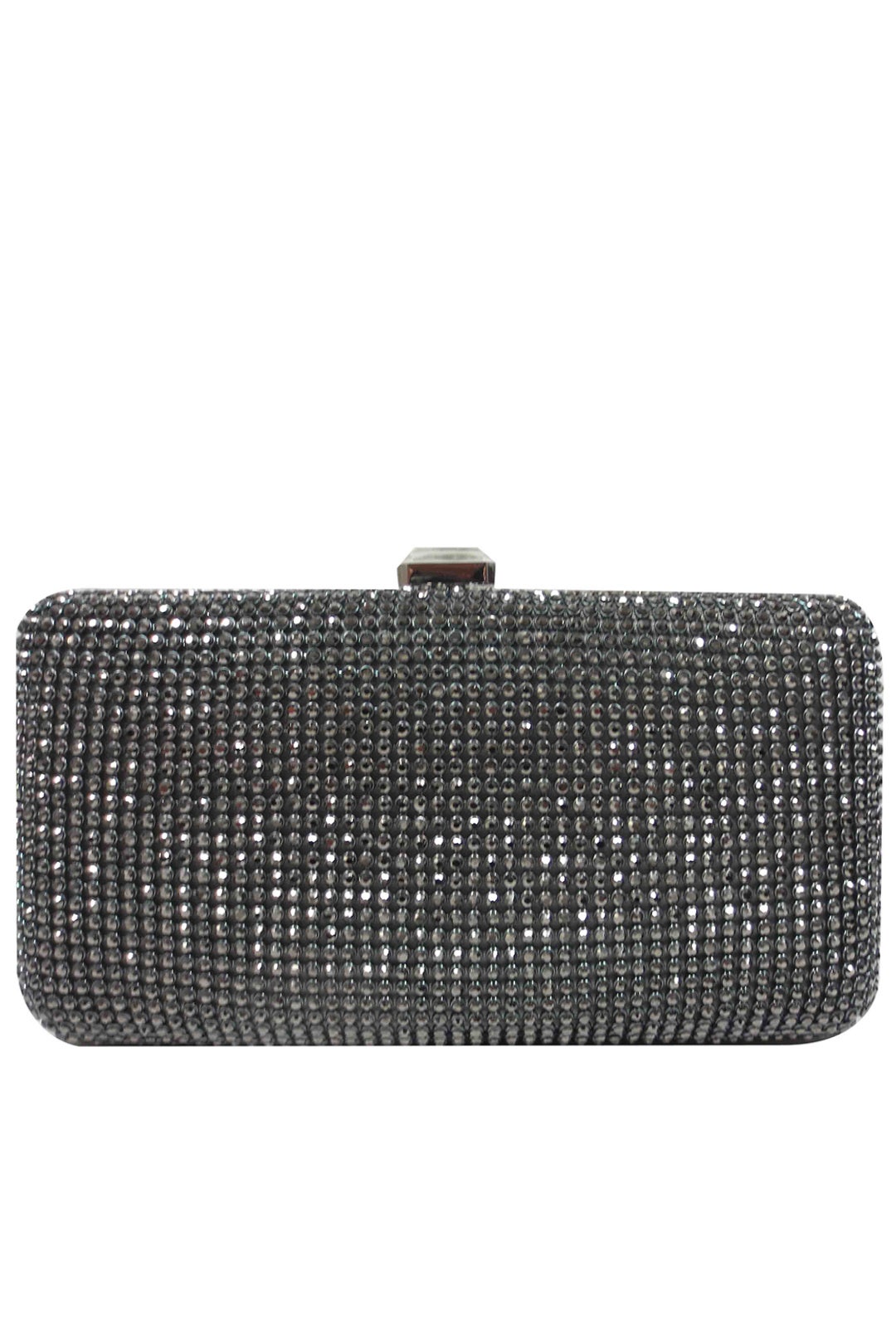 Pewter Pave Box Clutch by Sondra Roberts