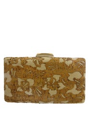 Floral Cork Minaudiere by Sondra Roberts