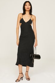 Paisley Triangle Midi Dress by THIRD FORM