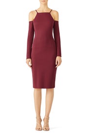 Burgundy Lulu Dress by Trina Turk
