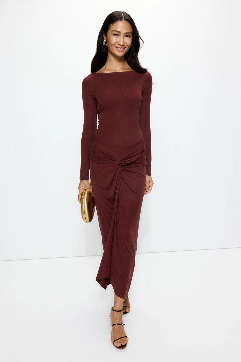 brown midi dress for wedding Guest Dresses chocolate brown wedding guest dress